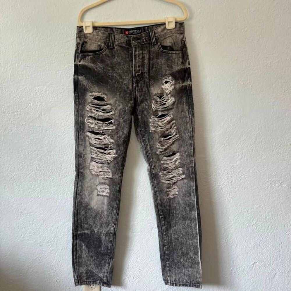Southpole Men's Grey and Black Jeans